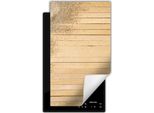 Darhaus Piastra Di Copertura Per Stufa 1 Pezzo 30X52 Cm Tappetino Antiscivolo Roll-Up, Sabbia - Legno