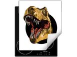Darhaus Piastra Di Copertura Per Fornelli 45X52 Cm Tappetino Antiscivolo Roll-Up, Dinosauro