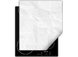 Darhaus Piastra Di Copertura Per Stufa 45X52 Cm Tappetino Antiscivolo Roll-Up, Bianco - Ardesia