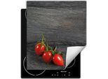 Darhaus Piastra Di Copertura Per Stufa 45X52 Cm Tappetino Antiscivolo Roll-Up, Pomodoro - Legno