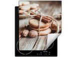 Darhaus Piastra Di Copertura Per Stufe 45X52 Cm Tappetino Antiscivolo Roll-Up, Legno - Spezie
