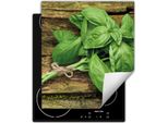 Darhaus Piastra Di Copertura Per Stufe 45X52 Cm Tappetino Antiscivolo Roll-Up, Legno - Basilico