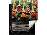 Darhaus Piastra Di Copertura Per Stufa 45X52 Cm Tappetino Antiscivolo Roll-Up, Spezie - Legno