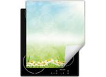 Darhaus Piastra Di Copertura Per Fornelli 45X52 Cm Tappetino Antiscivolo Roll-Up, Margherite - Fiori
