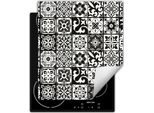 Darhaus Piastra Di Copertura Per Stufa 45X52 Cm Tappetino Antiscivolo Roll-Up, Nero - Mosaico