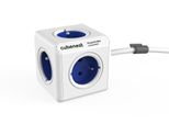 Cubenest Powercube Esteso, 5X Prese, 1,5 M, Bianco/Blu