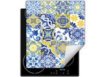 Darhaus Piastra Di Copertura Per Stufa 45X52 Cm Tappetino Antiscivolo Roll-Up, Giallo - Mosaico