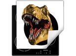 Darhaus Piastra Di Copertura Per Stufa 60X52 Cm Tappetino Antiscivolo Roll-Up, Dinosauro
