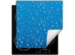 Darhaus Piastra Di Copertura Per Stufa 50X52 Cm Tappetino Antiscivolo Roll-Up, Blu - Gocce