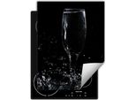Darhaus Piastra Di Copertura Per Fornelli Piastra Di Copertura Monopezzo Per Piano Cottura In Ceramica Copertura Per Piano Cottura A Induzione Tappetino Avvolgibile 40X52 Cm, Nero - Acqua