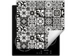 Darhaus Piastra Di Copertura Per Stufa 60X52 Cm Tappetino Antiscivolo Roll-Up, Nero - Mosaico