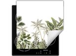 Darhaus Piastra Di Copertura Per Stufe 60X52 Cm Tappetino Antiscivolo Roll-Up, Verde - Foresta