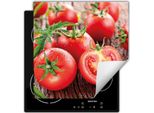 Darhaus Piastra Di Copertura Per Stufe 50X52 Cm Tappetino Antiscivolo Roll-Up, Legno - Pomodoro