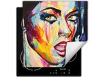 Darhaus Piastra Di Copertura Per Fornelli 50X52 Cm Tappetino Antiscivolo Arrotolabile, Foto - Donna