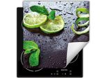 Darhaus Piastra Di Copertura Per Stufa 60X52 Cm Tappetino Antiscivolo Roll-Up, Verde - Lime