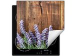 Darhaus Piastra Di Copertura Per Stufa 60X52 Cm Tappetino Antiscivolo Roll-Up, Lavanda - Legno