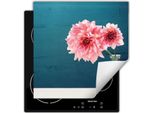 Darhaus Piastra Di Copertura Per Stufa 60X52 Cm Tappetino Antiscivolo Roll-Up, Blu - Fiori