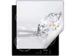 Darhaus Piastra Di Copertura Per Stufe 60X52 Cm Tappetino Antiscivolo Roll-Up, Grigio - Diamond