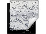 Darhaus Piastra Di Copertura Per Stufa 60X52 Cm Tappetino Antiscivolo Roll-Up, Grigio - Gocce