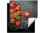Darhaus Piastra Di Copertura Per Stufa 50X52 Cm Tappetino Antiscivolo Roll-Up, Ardesia - Pomodoro