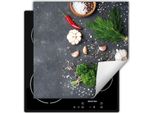 Darhaus Piastra Di Copertura Per Stufe 60X52 Cm Tappetino Antiscivolo Roll-Up, Ardesia - Aglio