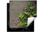 Darhaus Piastra Di Copertura Per Fornelli 60X52 Cm Tappetino Antiscivolo Roll-Up, Verde - Spezie