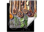 Darhaus Piastra Di Copertura Per Stufa 60X52 Cm Tappetino Antiscivolo Roll-Up, Spezie - Legno