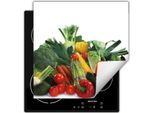 Darhaus Piastra Di Copertura Per Fornelli 50X52 Cm Tappetino Antiscivolo Roll-Up, Verdure