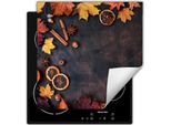 Darhaus Piastra Di Copertura Per Stufe 60X52 Cm Tappetino Antiscivolo Roll-Up, Autunno