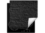 Darhaus Piastra Di Copertura Per Stufe 60X52 Cm Tappetino Antiscivolo Roll-Up, Scuro - Brick