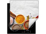 Darhaus Piastra Di Copertura Per Fornelli 60X52 Cm Tappetino Antiscivolo Roll-Up, Bianco - Spezie