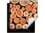 Darhaus Piastra Di Copertura Per Stufa 60X52 Cm Tappetino Antiscivolo Roll-Up, Alberi - Legno