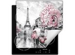 Darhaus Piastra Di Copertura Per Stufa 60X52 Cm Tappetino Antiscivolo Roll-Up, Grigio - Paris