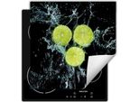 Darhaus Piastra Di Copertura Per Stufa 50X52 Cm Tappetino Antiscivolo Roll-Up, Nero - Lime