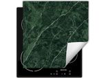 Darhaus Piastra Di Copertura Per Fornelli 60X52 Cm Tappetino Antiscivolo Roll-Up, Verde - Marmo
