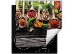 Darhaus Piastra Di Copertura Per Stufa 50X52 Cm Tappetino Antiscivolo Roll-Up, Spezie - Legno