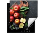 Darhaus Piastra Di Copertura Per Stufa 60X52 Cm Tappetino Antiscivolo Roll-Up, Grigio - Mele