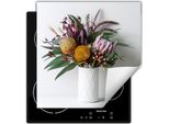 Darhaus Piastra Di Copertura Per Stufa 50X52 Cm Tappetino Antiscivolo Roll-Up, Bouquet Di Fiori