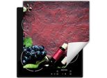 Darhaus Piastra Di Copertura Per Stufe 50X52 Cm Tappetino Antiscivolo Roll-Up, Vino