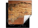 Darhaus Piastra Di Copertura Per Stufa 60X52 Cm Tappetino Antiscivolo Roll-Up, Mattone Vecchio