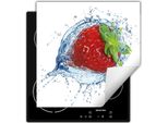 Darhaus Piastra Di Copertura Per Fornelli 50X52 Cm Tappetino Antiscivolo Roll-Up, Fragola