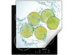 Darhaus Piastra Di Copertura Per Stufe 50X52 Cm Tappetino Antiscivolo Roll-Up, Acqua - Lime