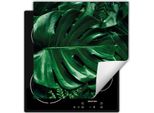 Darhaus Piastra Di Copertura Per Stufa 50X52 Cm Tappetino Antiscivolo Roll-Up, Verde - Fiori