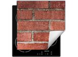 Darhaus Piastra Di Copertura Per Stufa 60X52 Cm Tappetino Antiscivolo Roll-Up, Mattone