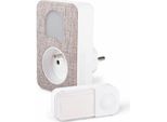 Scs Sentinel Campanello Senza Fili, Plastica, Grigio/Bianco