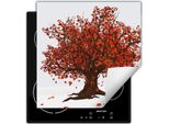 Darhaus Piastra Di Copertura Per Stufe 60X52 Cm Tappetino Antiscivolo Roll-Up, Albero