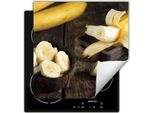 Darhaus Piastra Di Copertura Per Stufe 50X52 Cm Tappetino Antiscivolo Roll-Up, Banana - Legno