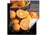 Darhaus Piastra Di Copertura Per Stufa 50X52 Cm Tappetino Antiscivolo Roll-Up, Arancione