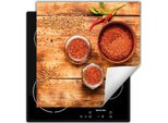 Darhaus Piastra Di Copertura Per Stufa 50X52 Cm Tappetino Antiscivolo Roll-Up, Legno - Chilli