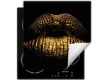 Darhaus Piastra Di Copertura Per Stufa 50X52 Cm Tappetino Antiscivolo Roll-Up, Oro - Bocca